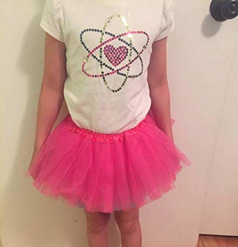 Girl Tutu Skirt, 3 Layers Tulle Tutus For Little Girls, Fluffy Ballet Dress Up For Toddler Kids Children(2T - 8T) Rose #TOP3