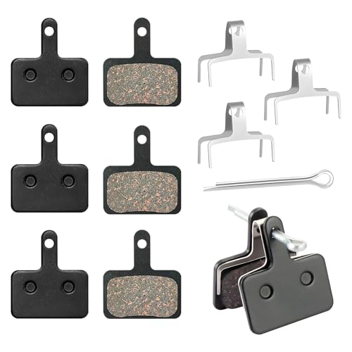 4 Paires Plaquettes de Frein Vélo à Disque, Plaquette de Frein VTT MTB, Plaquettes de Frein à Disque de Vélo Faible Bruit pour Shimano Deore B01S B03S MT200 MT500 Tektro HD M740 TRP Hylex