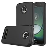 Moto Z Play Case, Venoro [Shockproof] Slim Hybrid Dual Layer Armor Defender Rugged Protective Case Cover for Motorola Moto Z Play/Moto Z Play Droid (Black)