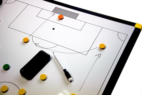 POWERSHOT Magnetic Tactical Soccer Board - 2 x 1,5ft - Ideal for Creating Tactics and Presenting Them!