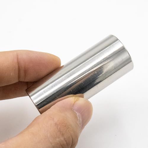 Soundspire 1-Pack Guitar Slides Set - 60mm Glass & Stainless Steel Slide for Electric/Acoustic Guitars & Bass (Finger Slide Ring Accessory) - Thumbnail 4