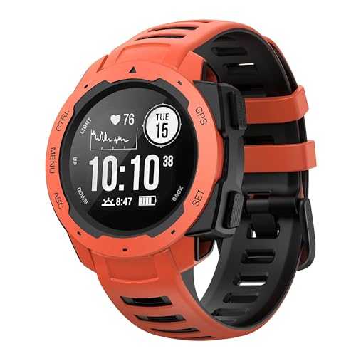 Bracelet montre Garmin Instinct 2 silicone 22mm ZUC pour remplacer un bracelet cassé ou irritant