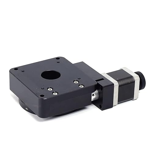 Miniatura 4 de Plataforma giratoria TBVECHI HT03RA100 Máquina giratoria eléctrica de precisión Plataforma giratoria óptica Etapa de rotación motorizada Escala de