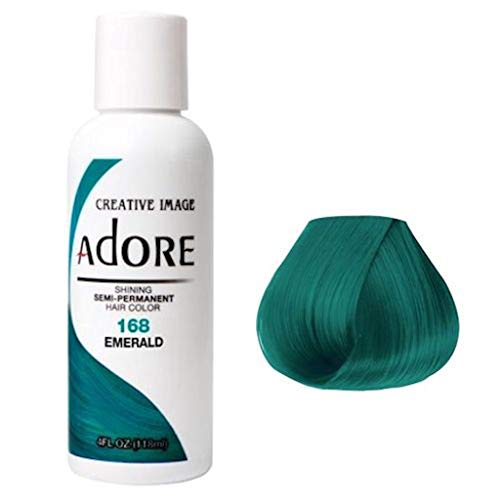 Adore Semi-Permanent Haircolor #168 Emerald 4 Ounce (118ml)