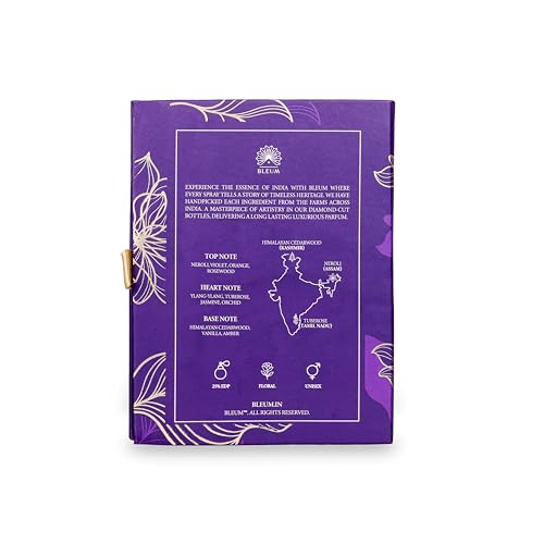 Image of BLEUM Purple Haze | 100 mL | Unisex Men Women | Long Lasting Floral Perfume Fragrance Scent | 25% EDP Eau De Parfum (Floral)