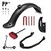 Yungeln Garde-Boue arrière de Garde-Boue de Scooter avec Feux arrière brancher Autocollants réfléchissants Compatible pour Trottinette Electrique Xiaomi 1S M365 Pro