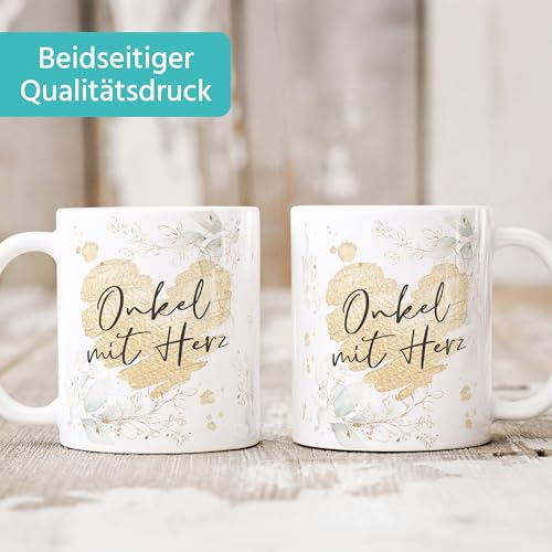 SpecialMe® Kaffee-Tasse [Wunschtext] mit Herz - soziale Berufe, Familie, Freunde kleines Dankeschön Geschenk Danke sagen Weiss Keramik-Tasse – Ansicht 3