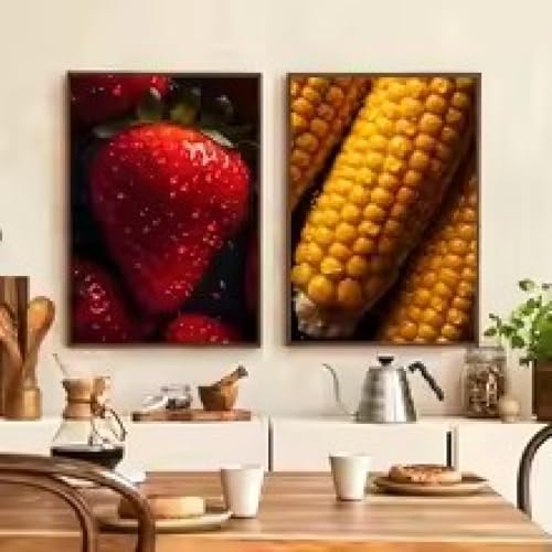 Affiche murale HD légumes fruits XBTYKPB toile décoration cuisine 70x90 cm tableau encadré