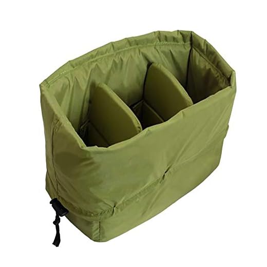 Impermeable a Prueba de Golpes Partición Acolchado Bolsas de Cámara Protección Insertar DSLR SLR con Asa Superior para Lente Shot o Luz de Flash(pequeño)