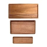 NEIQIUWING Plato ovalado de madera irregular para servir alimentos, aperitivos, frutas y postres