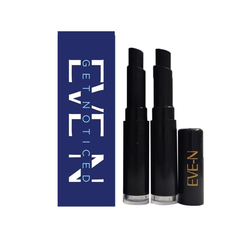 Eve-N Men Mustache & Beard, Beard Dye for Men Instant Hair Color Stick For Beard & Moustache Root Touch Up (Black,Pack of 2)