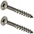 #8 x 3" Deck Screws 316 Marine Grade Stainless Steel, Square Drive, Type 17 Wood Cutting Point, Quantity 100, Size Number 8 x 3" Long