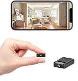 XNJ Mini WLAN Kamera, 4K HD Überwachungskamera 180° drehbarem Objektiv, Remote Viewing für Sicherheit mit APP, mit Nachtsicht, Bewegungserkennung