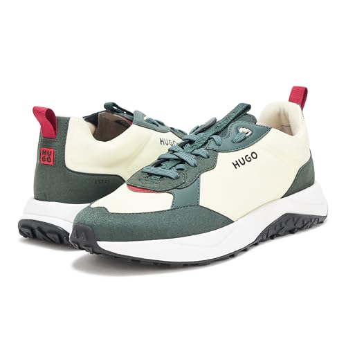 Image of HUGO Mens Running Style Mix Material Sneakers