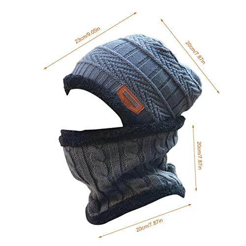 chapéu e lenço inverno para meninos,Chapéu e cachecol inverno para meninos - Boné inverno infantil c