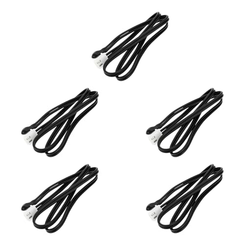 LT Easiyl Lot de 5 Sondes de Thermistance NTC 15K Capteur de Température pour Contrôles Thermostatiques Systèmes Industriels 40 Cm