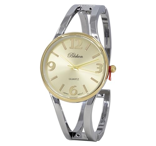 Montre à quartz analogique pour femme avec boîtier chic en métal de 33 mm