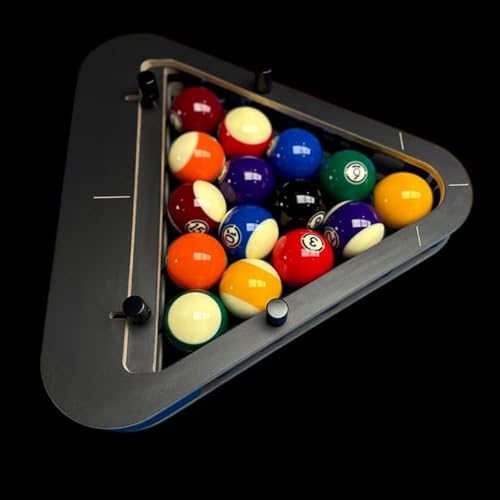 Professional Billiard Rack System, Gap-Free Precision Pool Ball Rack for 8-Ball & 9-Ball, Adjustable Triangle & Heavy Duty Diamond Rack for Perfect Breaks, Billiards Accessories - Thumbnail 5