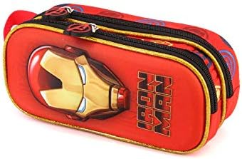 Karactermania Iron Man Armour-3D Double Pencil Case Pencil Cases, 22 cm, Red