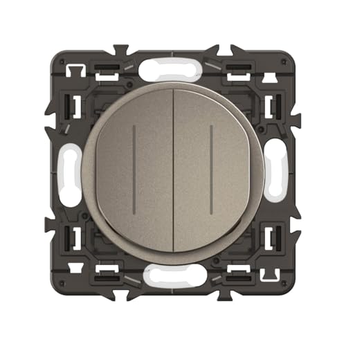 LEGRAND - Interrupteur/Va-et-vient double Céliane témoin 10A - Design moderne - A équiper d'une...