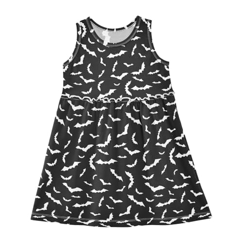 panksolu Girls Dress Sleeveless Cute Cats Cartoon Kitty Girl Casual Summer Dresses Girls Sundress for 2-8 Years
