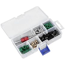 71Pcs Air Condition Repair Kit Repair Tool, HVAC Hose Gasket Kit Repair Tool, 10Pcs Valve Cores 50Pcs Hose Gaskets 10Pcs Valves