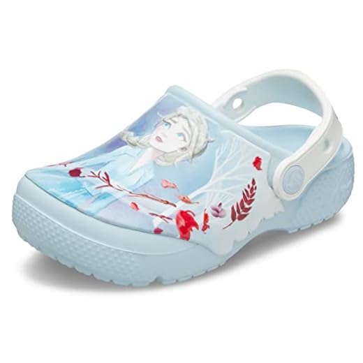 Crocs Funlab Disney Frozen 2 Clog Kids, Zuecos Unisex Niños, Azul (Mineral Blue 4jq), 30/31 EU