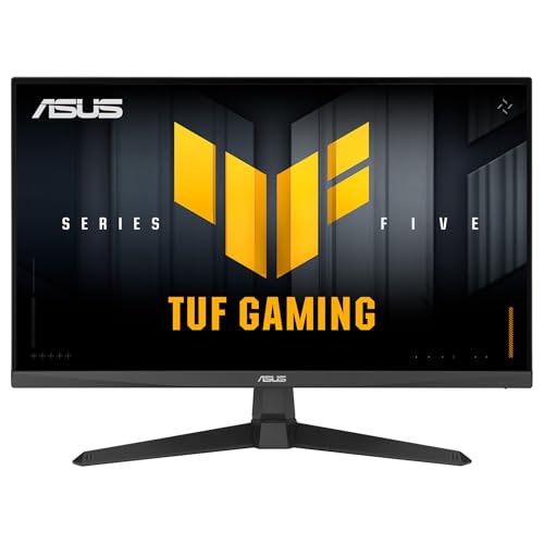 ASUS TUF Gaming VG279Q5A 27 Zoll Full HD Monitor (200 Hz, 0.3ms GtG, G-Sync, FreeSync, Adaptive Sync, ELMB, GameFast Input, HDR10, Fast-IPS Panel, 16:9, 1920x1080, DisplayPort, HDMI, Speaker)