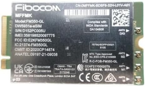 Dell Wireless Mobile Modem dw5931e, W128921028