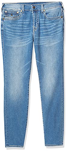 True Religion Men's Rocco Big T Skinny Fit Jean with Back Flap Pockets
