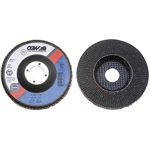 CGW Abrasives 56003 Flap Discs, Silicon Carbide, Regular 10 EA/BX (1 Box)