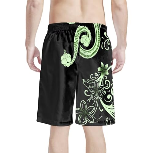 Mens Samoa Puletasi Polynesian Tribal Tonga Swim Trunks Quick Dry Board Shorts with Mesh Lining2