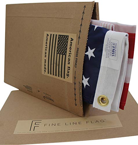 2X3 Ft American Flag | 100% Made In Usa | Us Flag In Heavy Duty Outdoor Nylon - Uv Fade Resistant - Premium Embroidered Stars, Sewn Stripes, And Brass Grommets (2 X 3 Foot) #TOP5
