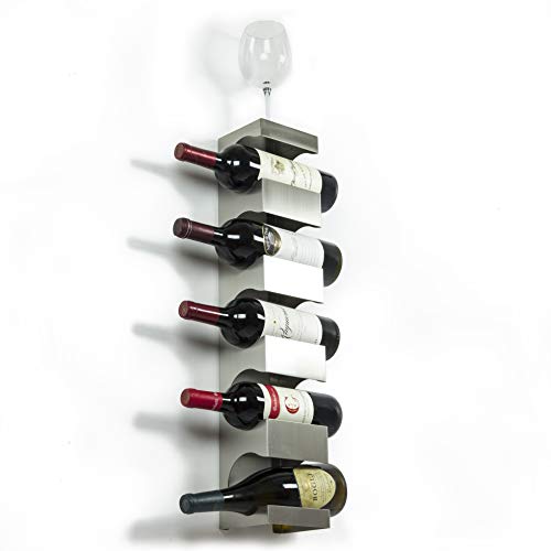 image for brightmaison Alex Wine Rack Wall Mounted, Wine Bottle Holder for 5 Bot