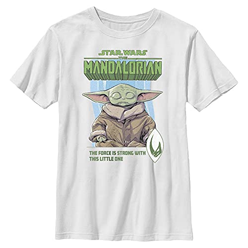 T-shirt Star Wars Mandalorian haut de gamme en coton solide blanc X-Large