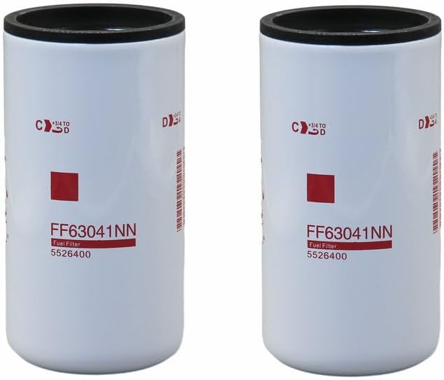 FF63041NN-2 Fuel Filter fits for 2020-2022 Stage V L9 Stage V OSB 6.7L B6.7L engines,Compatible With Cummins Fleetguard 5526400 FF63041NN FF63041-NN (Set of 2)