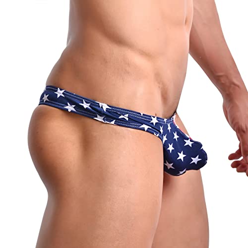 Evankin Men's USA American Flag Thong G-String Sexy Underwear(27,L) image_2