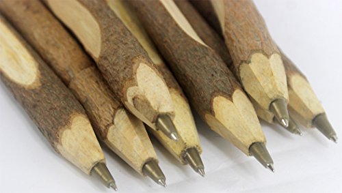 Gullor 10Pcs Vintage Handmade Wooden Ballpoint Pen, School Supplies, Stationery Gift #TOP1