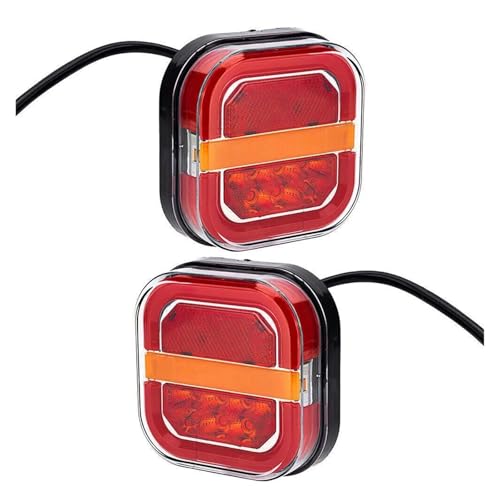 Indicador dinámico 12V 24V con luz trasera LED de alta visibilidad y lámpara freno trasero juego