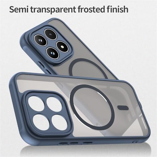 Image of Compatible with Xiaomi 17 Case Cover,Compatible with MagSafe,Anti-Fall,Compatible with Xiaomi 17 5G 25113PN0EC Cell Protective Phone Case Blue