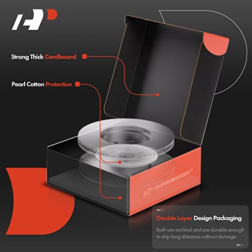 A-Premium Front Vented Disc Brake Rotors Set Compatible With Dodge Durango 1998-2002, Dakota 1997-2002 2-Pc Set #TOP3