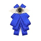 blue bow ties for men rhinestone brooch self tie jabot collar pins fashion necktie pre tie black bow