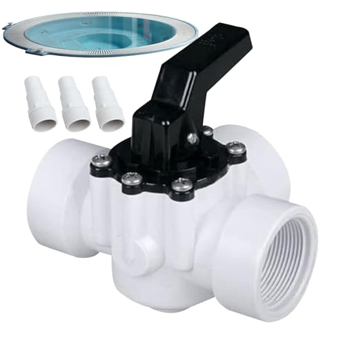 Válvula de desviación - Válvulas de piscina Asamblea del desviador | Reemplazo de tuberías de agua de 3 puertos, aguas termales | Válvula de desviación duradera para jardín, piscinas de patio