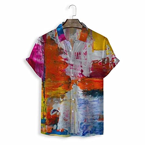 Chemise décontractées d'été boutonnée imprimé tropical chic
