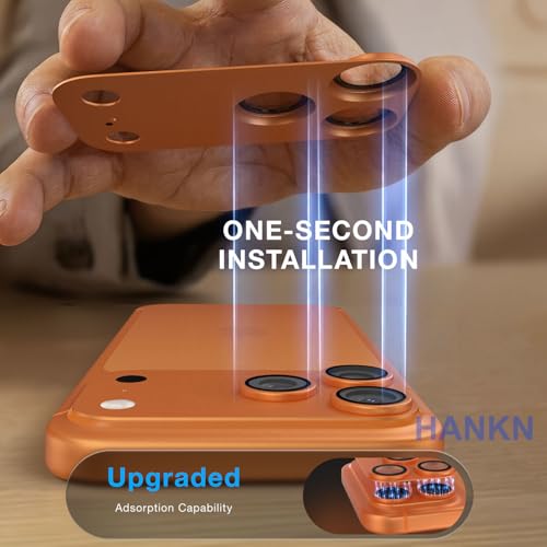 Camera Lens Tempered Glass Metal Protector for iPhone 17 Pro Max, Orange - image 2