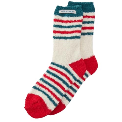Life is Good. Snuggle Socks, Putty White