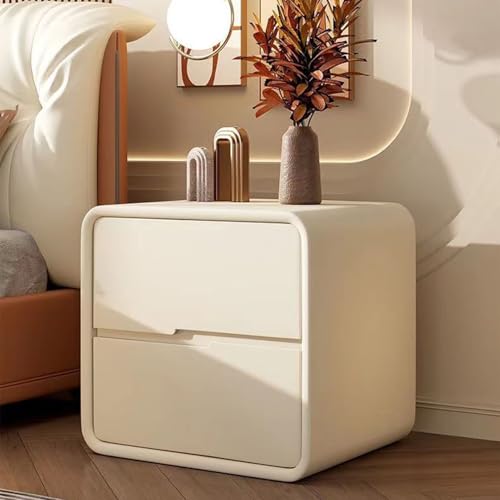 HJYBFA Mesita de Noche de Madera Maciza con cajones deslizantes, Resistente Dormitorio y Sala de Estar.