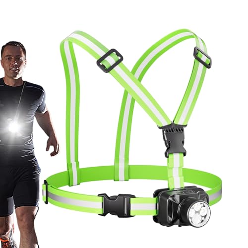 Lampe de poitrine rechargeable 1000 lumens contre le manque de visibilité