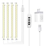 LED Grow Light Strips, Full Spectrum Grow Lights for Indoor Plants with Auto On/Off 3/9/12H Timer,...