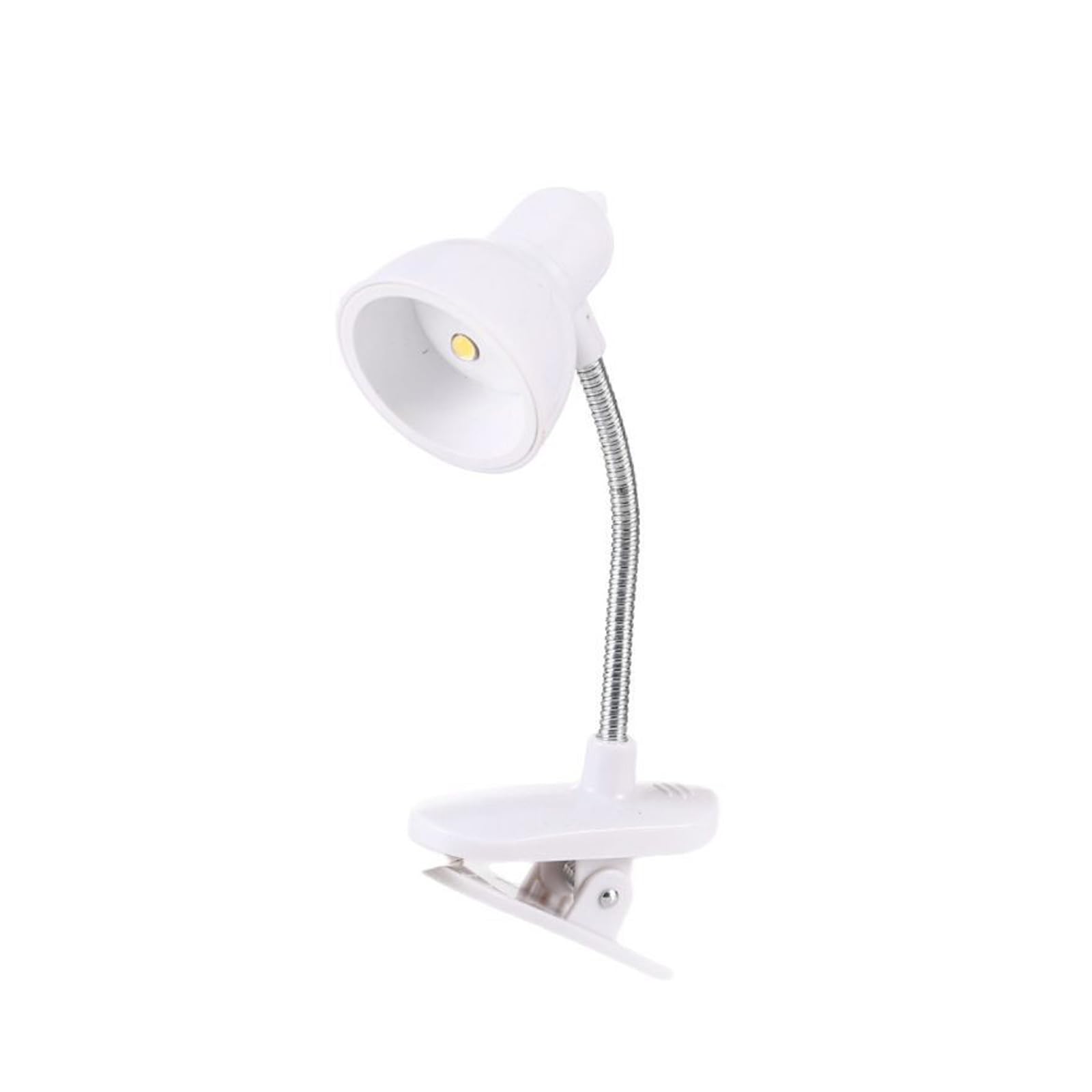 Hsioluted White Rotatable Tiny Table Lamp With 360 Degree Rotating Neck Portable Clamp On Desk Lamp Warm Light For Bedside Light Tiny Led Desk Flexible Neck Reading